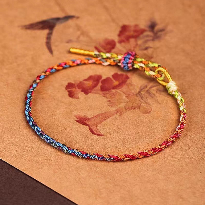 Handcrafted Luck Colorful Rope Child Adult Bracelet