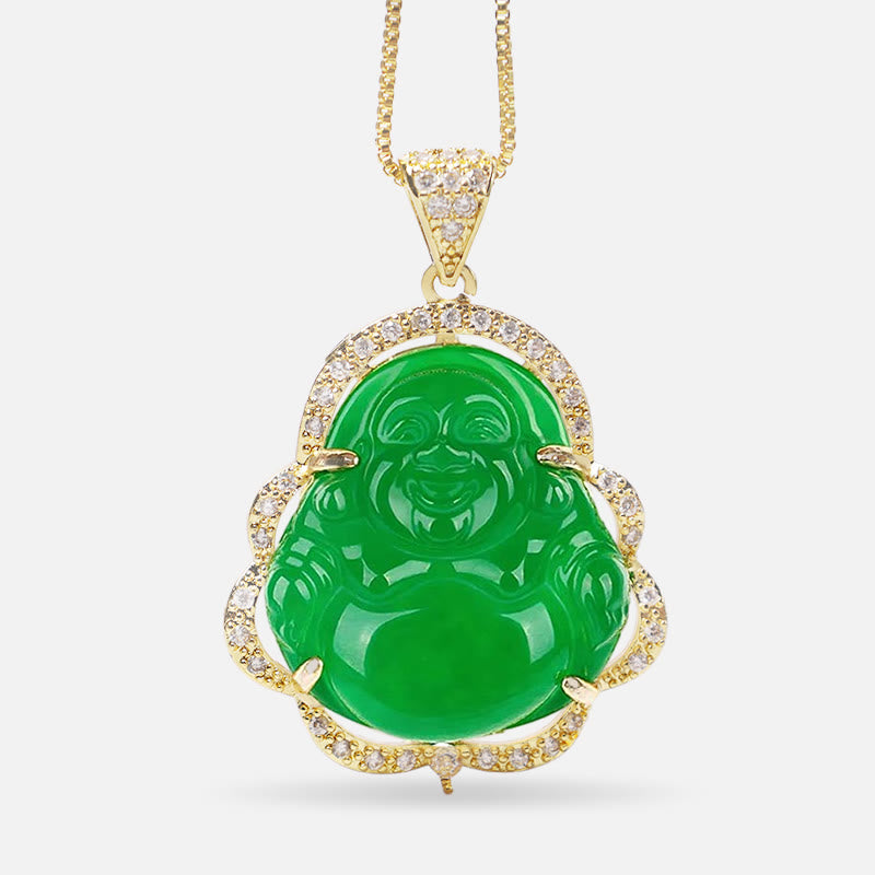 Good Luck Laughing Buddha Necklace