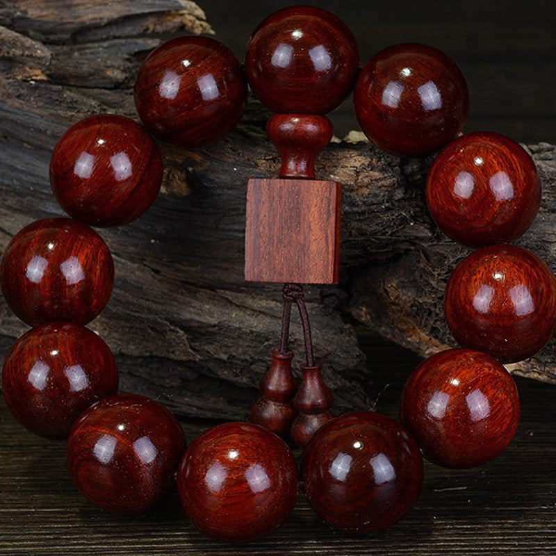 Tibetan Small Leaf Red Sandalwood Relaxation Bracelet