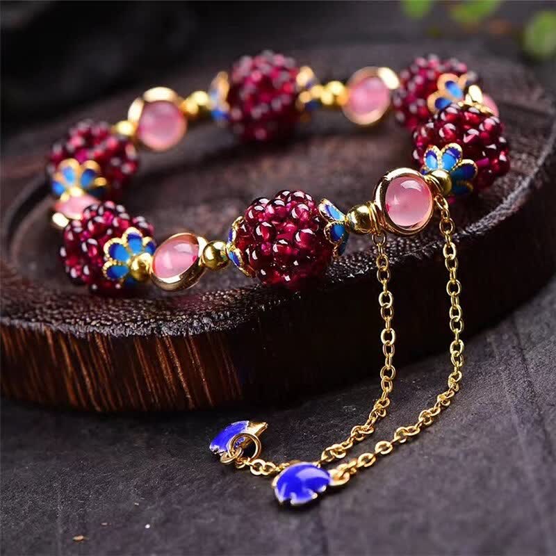 Tibetan Garnet Calm Bracelet