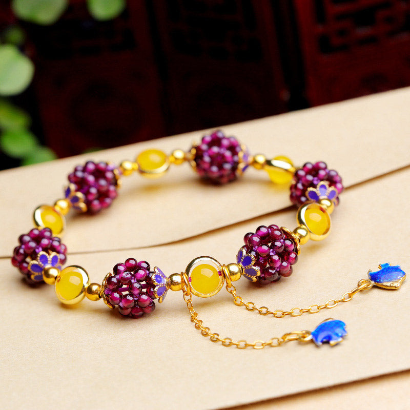 Tibetan Garnet Calm Bracelet