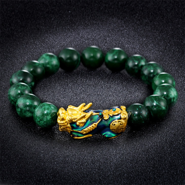 Pixiu Jade Abundance Protection Bracelet