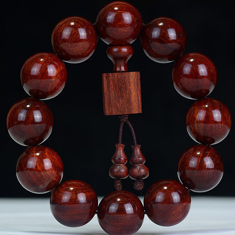 Tibetan Small Leaf Red Sandalwood Relaxation Bracelet