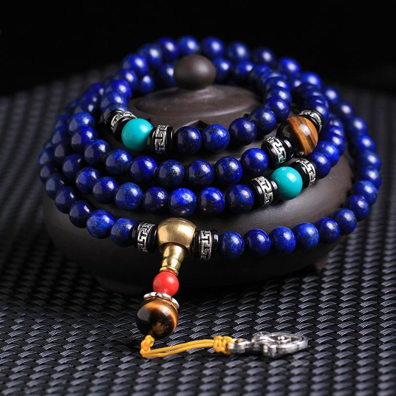 108 Beads Lazurite Positive Bracelet Mala