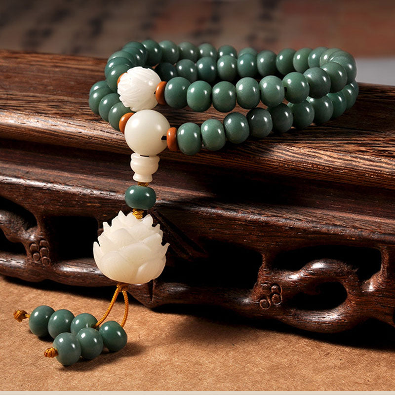 Lotus Cyan Bodhi Seed Success Bracelet
