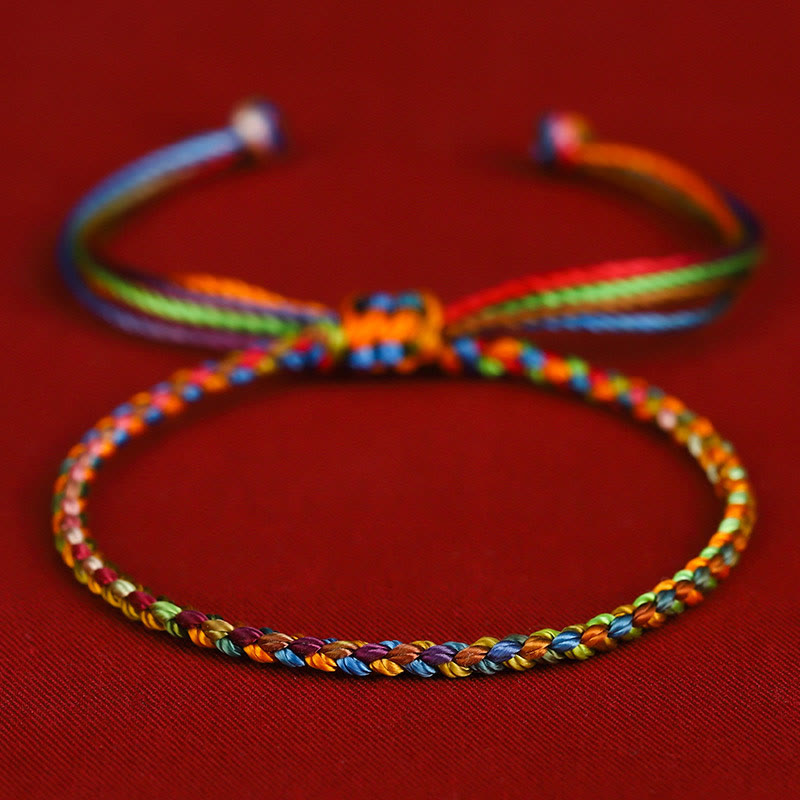 "May all your wishes come true" Lucky Multicolored Bracelet
