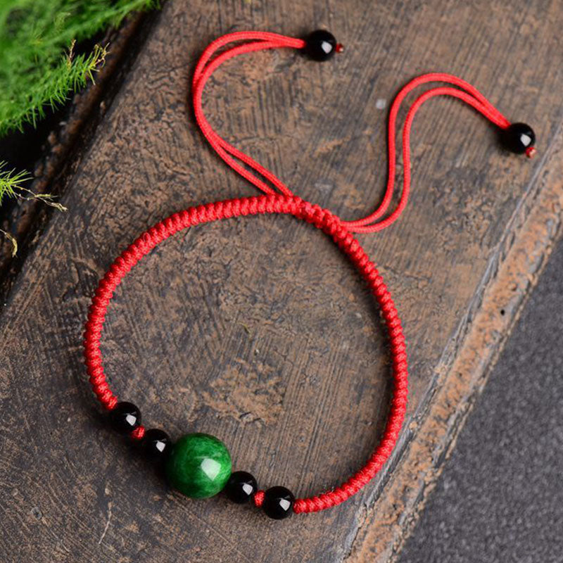 Lucky and Success Jade Red String Bracelet