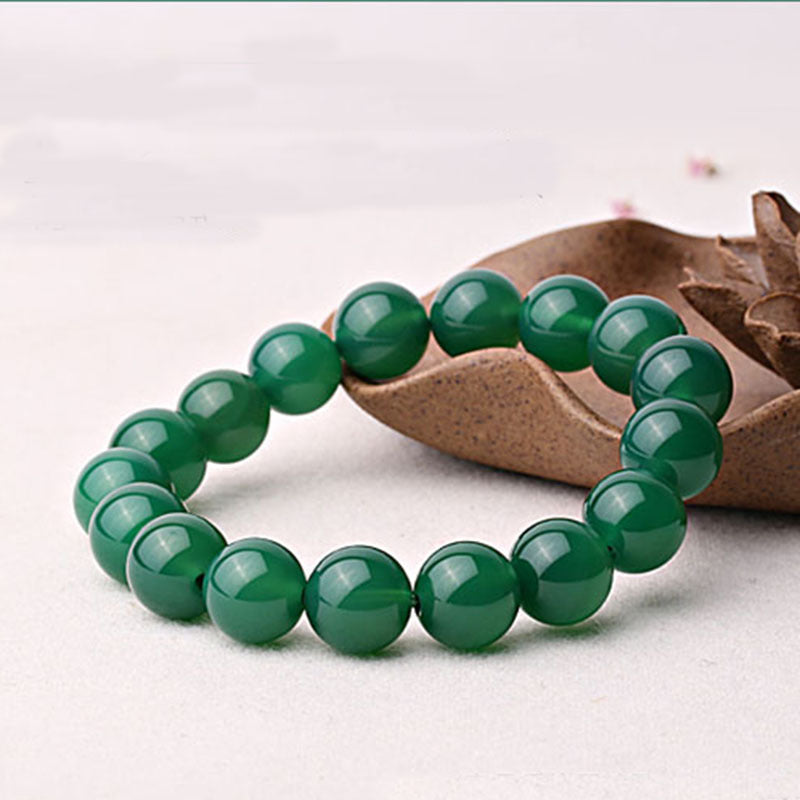 Natural Green Agate Support Bracelet