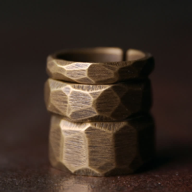 Tibetan Simple Design Copper Wealth Ring