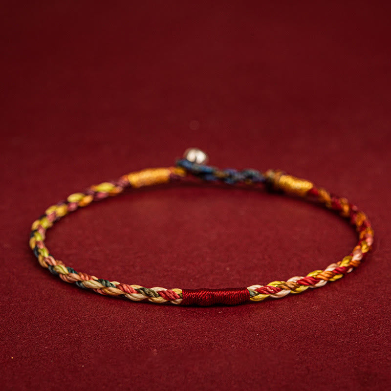 Handmade Five Color Thread Luck Couple Child Adult Bracelet