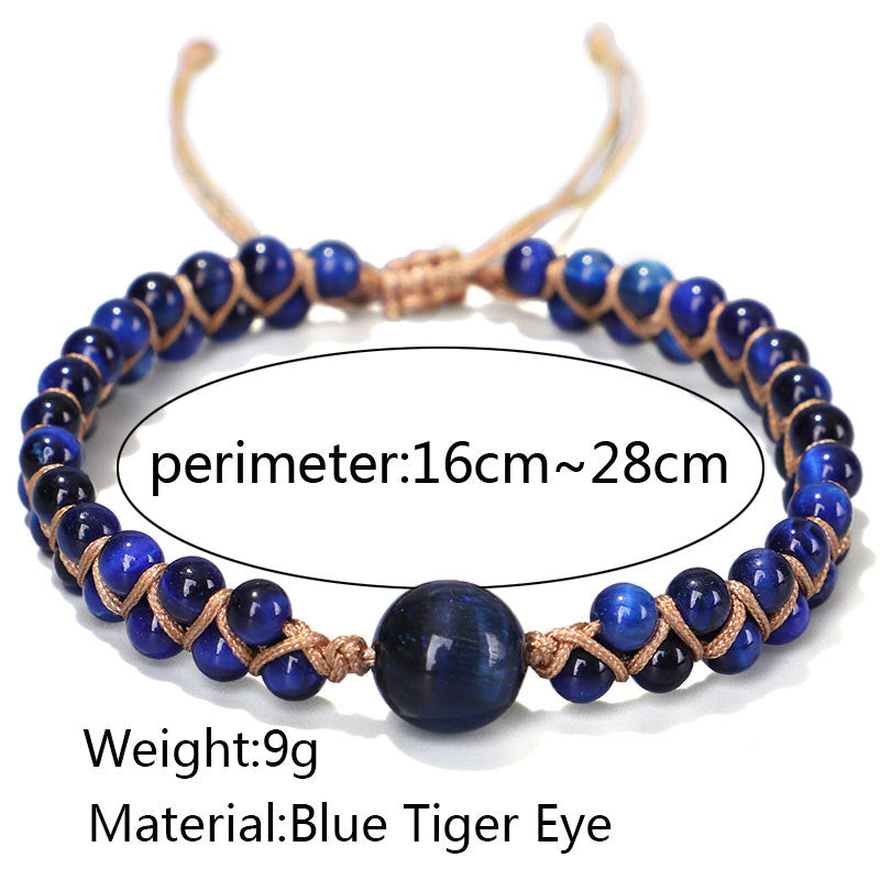Divine Blue Tiger Eye Stone Protection Bracelet