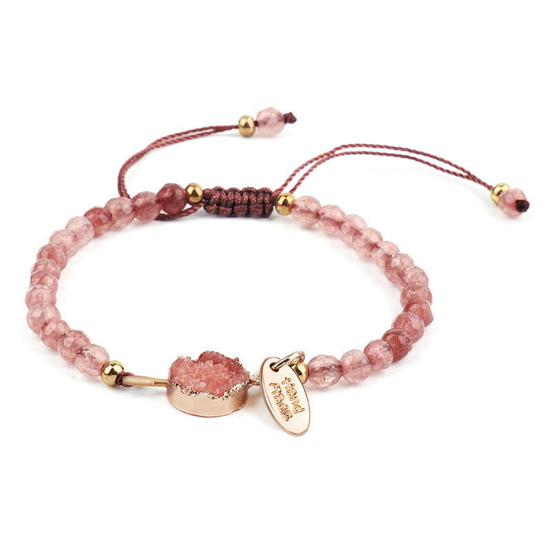 Natural Crystal Charm Lucky Healing Bracelet