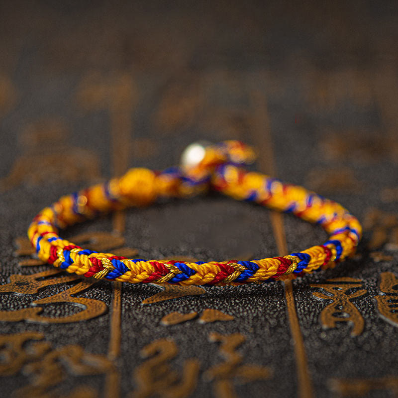 "May you be good fortune and success" Lucky Multicolored Bracelet