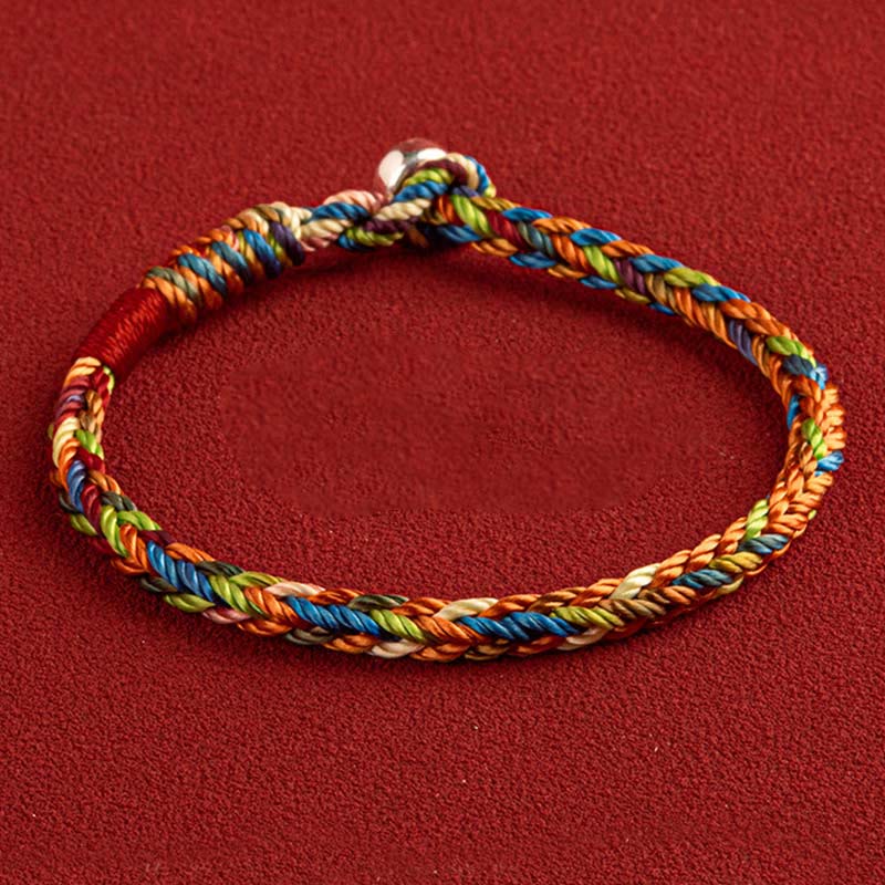 "May you be healthy and happy" Lucky Multicolored Bracelet